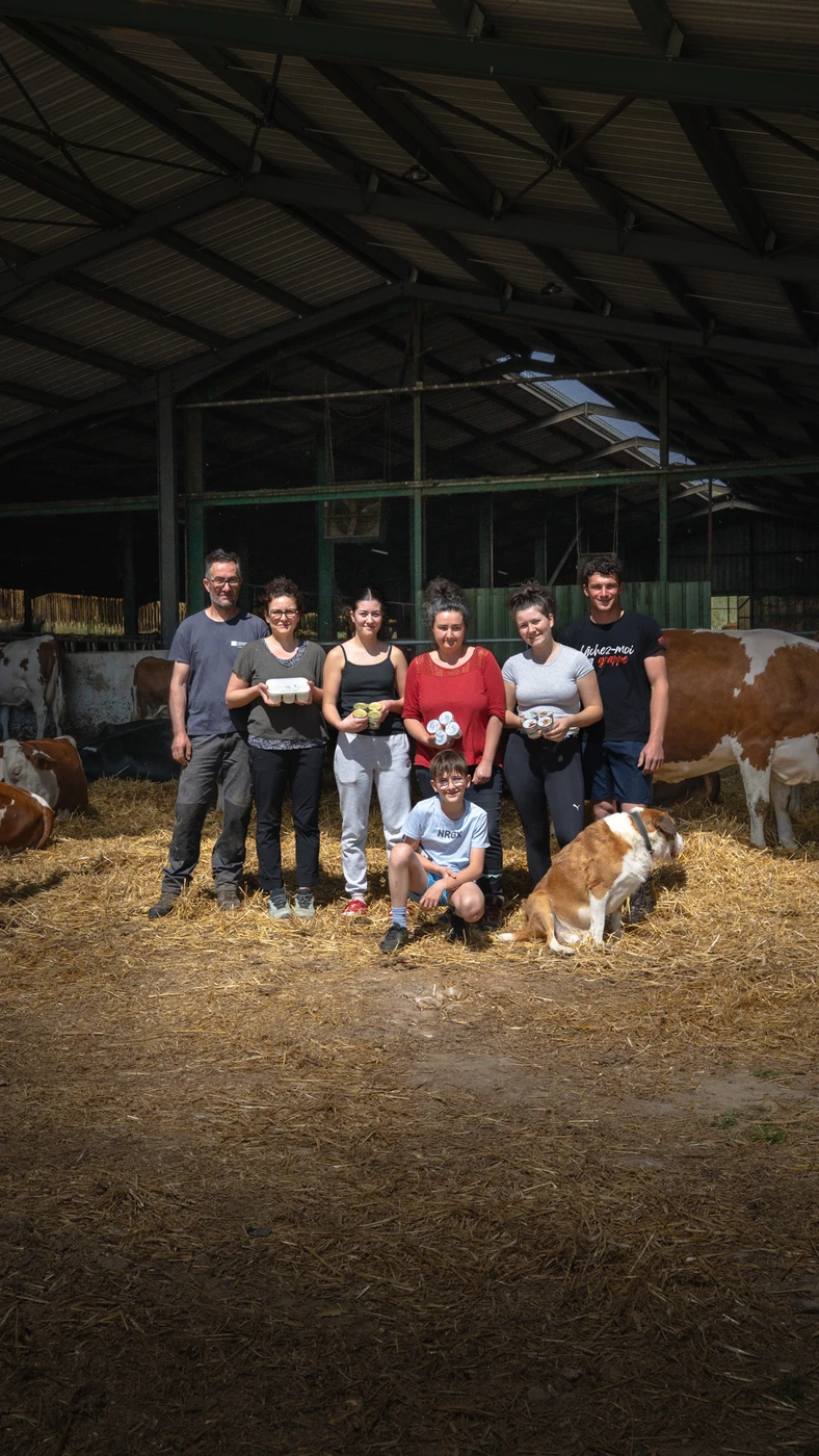 La ferme GAEC des Prés du Moulin à Désaignes, Ardèche
