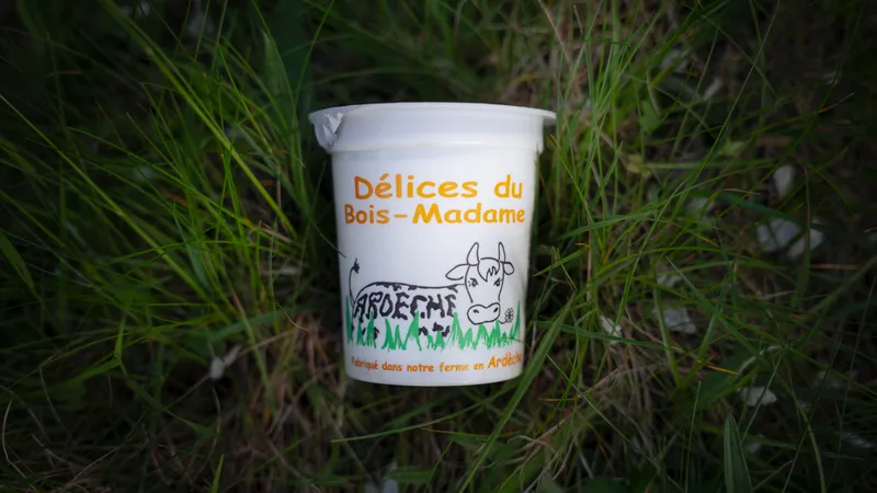 Yaourt nature au lait entier de vaches Montbéliardes